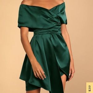 lulus emerald green dress